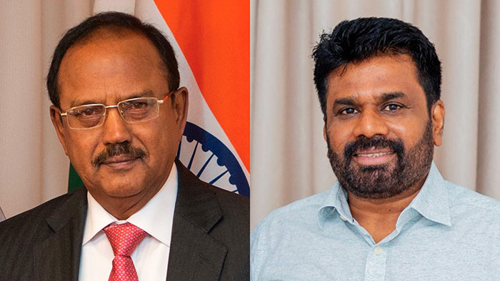 India's National Security Advisor Ajit Doval meets JVP Leader Anura Kumara Dissanayake