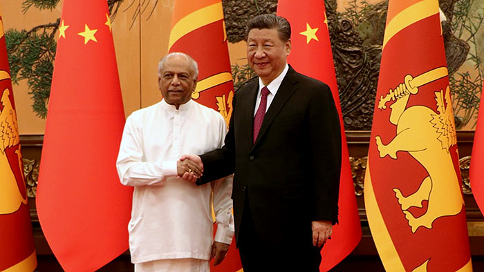 Sri Lankan Prime Minister Dinesh Gunawardena meets Chinese President Xi Jinping