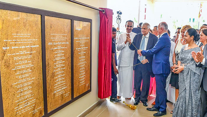 Sri Lanka President Ranil Wickremesinghe inaugurates German-Sri Lanka Friendship Women’s Hospital in Karapitiya, Galle