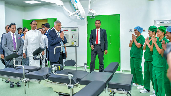 Sri Lanka President Ranil Wickremesinghe inaugurates German-Sri Lanka Friendship Women’s Hospital in Karapitiya, Galle