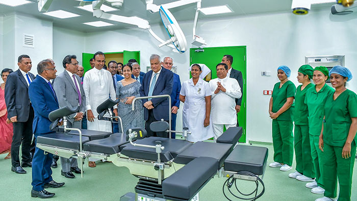 Sri Lanka President Ranil Wickremesinghe inaugurates German-Sri Lanka Friendship Women’s Hospital in Karapitiya, Galle