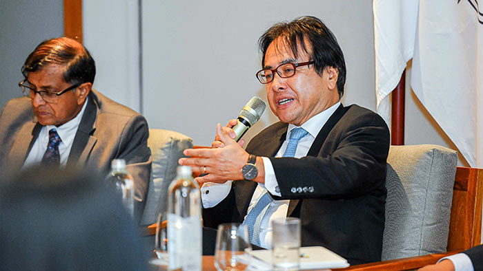 The Japanese Ambassador to Sri Lanka, MIZUKOSHI Hideaki