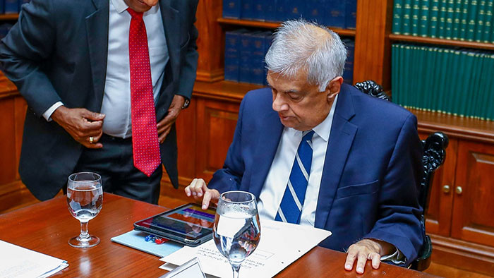 Sri Lanka President Ranil Wickremesinghe