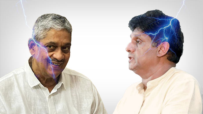 Sarath Fonseka with Sajith Premadasa
