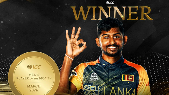 Kamindu Mendis named ICC Players of the Month