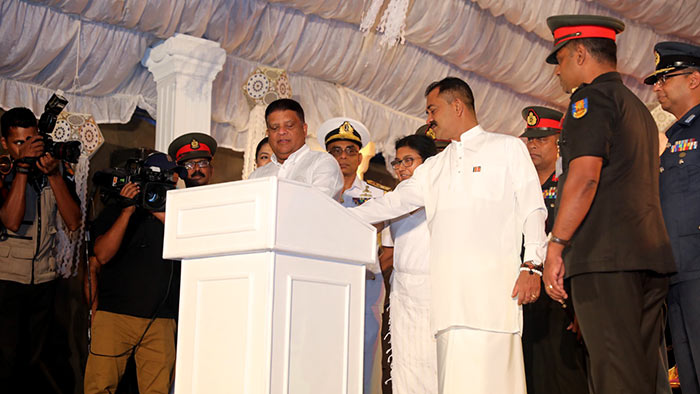 Shavendra Silva and Vikum Liyanage at Diyawanna Vesak Zone 2024
