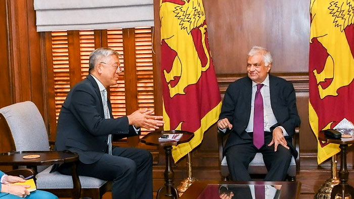 U.S. Assistant Secretary Donald Lu meets with Sri Lankan President Ranil Wickremesinghe