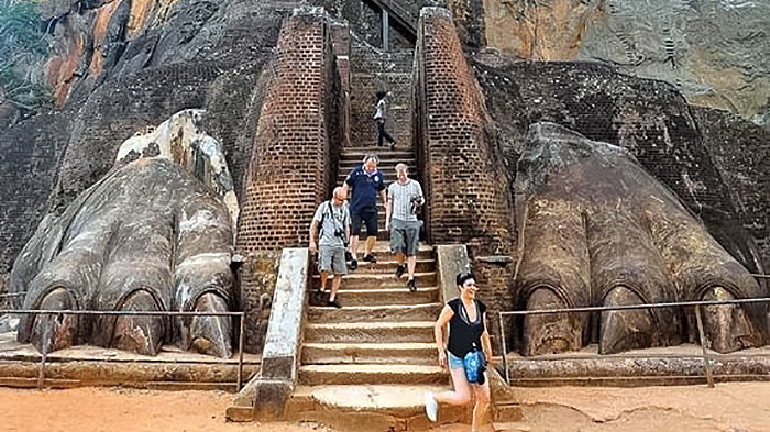 European tourists in Sri Lanka