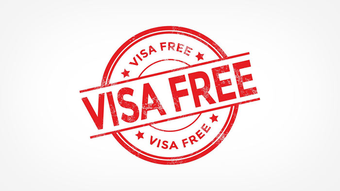 Visa free stamp