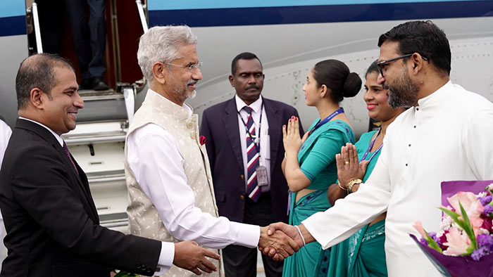 Indian Foreign Minister Jaishankar arrives in Sri Lanka