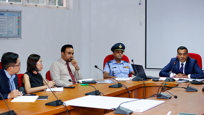 Premitha Bandara Tennakoon is in a discussion on bad weather in Sri Lanka