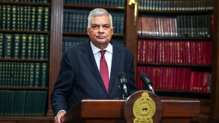 Sri Lankan President Ranil Wickremesinghe