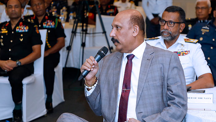 Defence Secretary of Sri Lanka, Kamal Gunaratne at Anti-Human Trafficking training programme in Sri Lanka
