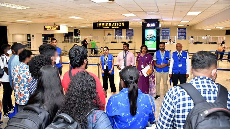 20 Sri Lankans rescued from cyber slave camp in Myanmar arrive in Sri Lanka