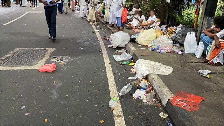 Kandy faces public outcry over garbage during 'Siri Dalada Vandanawa'
