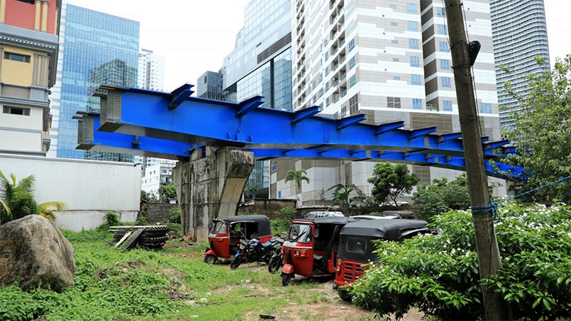 Overhead bridge project in Colombo, Sri Lanka