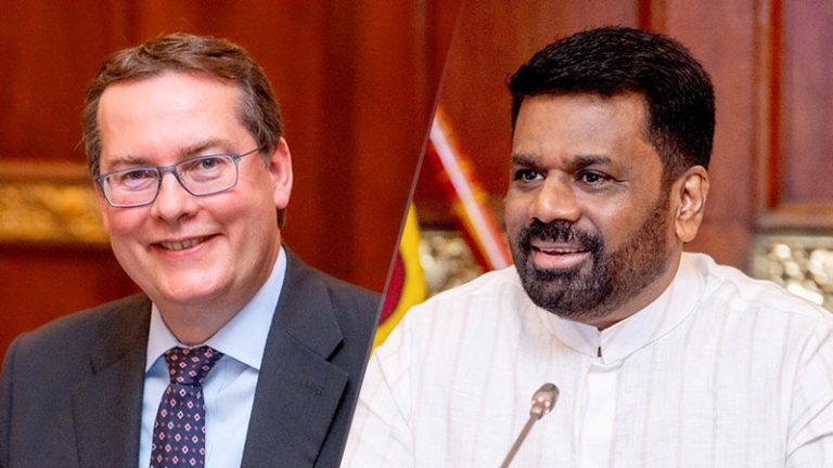 IMF Senior Mission Chief Peter Breuer and Sri Lankan President Anura Kumara Dissanayake