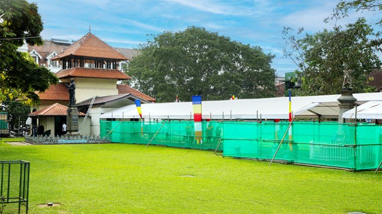 Preparations at Sri Dalada Maligawa for the Exposition of the Sacred Tooth Relic