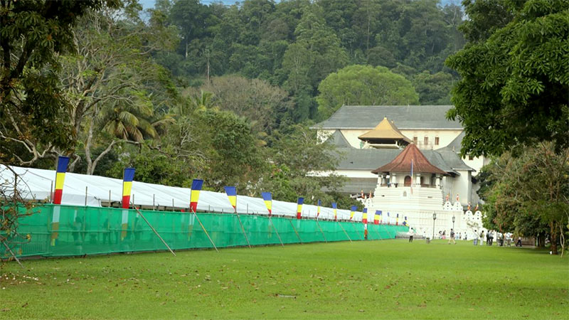 Preparations at Sri Dalada Maligawa for the Exposition of the Sacred Tooth Relic