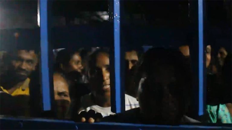 Protest at a garment factory in Sri Lanka