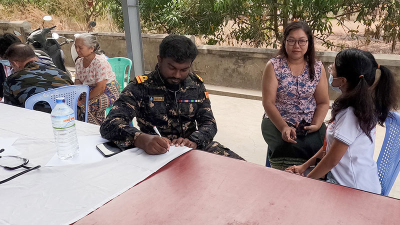 Sri Lankan Tri-Forces continue Humanitarian Mission in Myanmar
