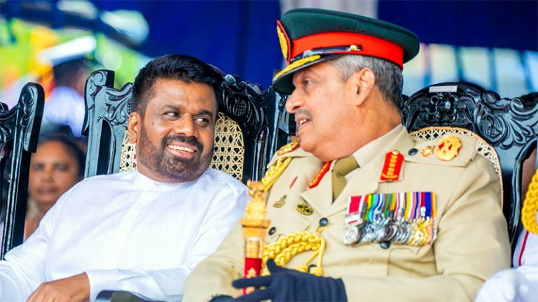 Sri Lankan President Anura Kumara Dissanayake with Field Marshal Sarath Fonseka