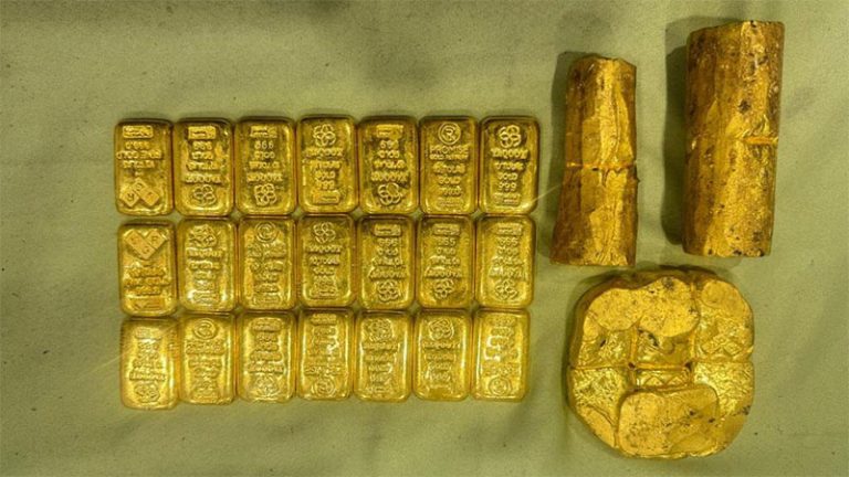 Two men arrested at BIA with Rs. 210 million worth of gold hidden in vehicle parts