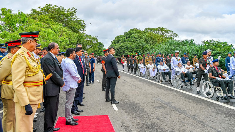 Sri Lankan President Anura Kumara Dissanayake attending the 16th National War Heroes Remembrance Ceremony