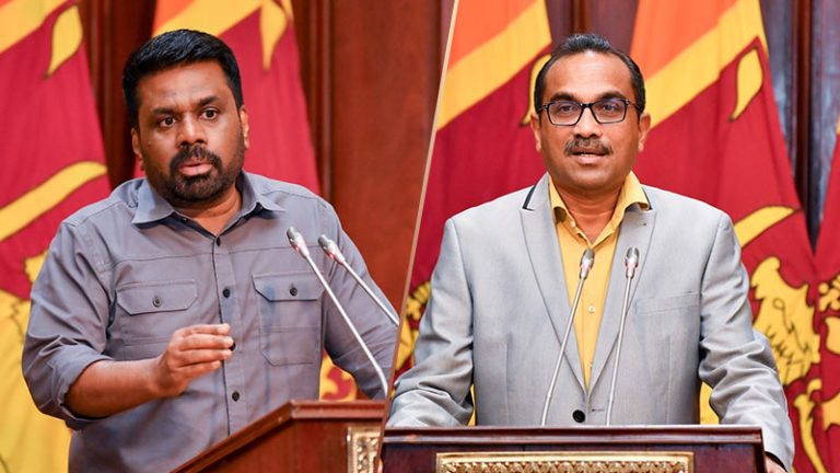 Sri Lanka President Anura Kumara Dissanayaka and Minister Bimal Rathnayake