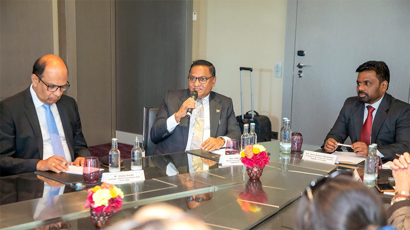 Sri Lanka President Anura Kumara Dissanayake, Minister Vijitha Herath in discussion with German tourism representatives in Berlin