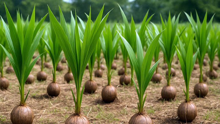 Coconut saplings