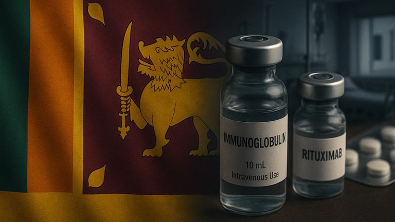 Immunoglobulin and rituximab Sri Lanka