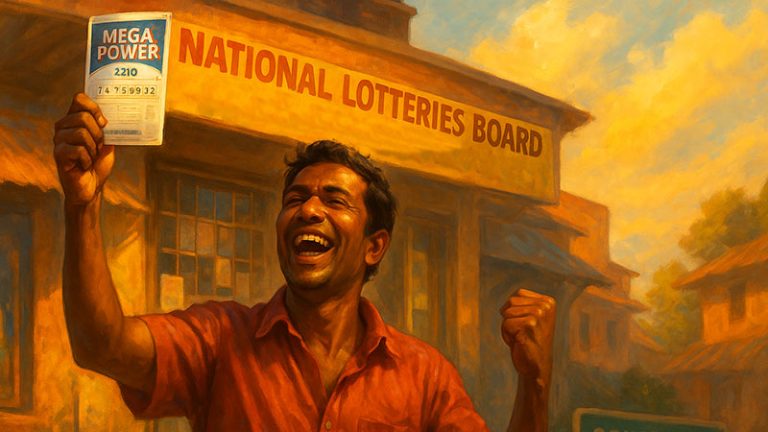 Lottery winner in Sri Lanka