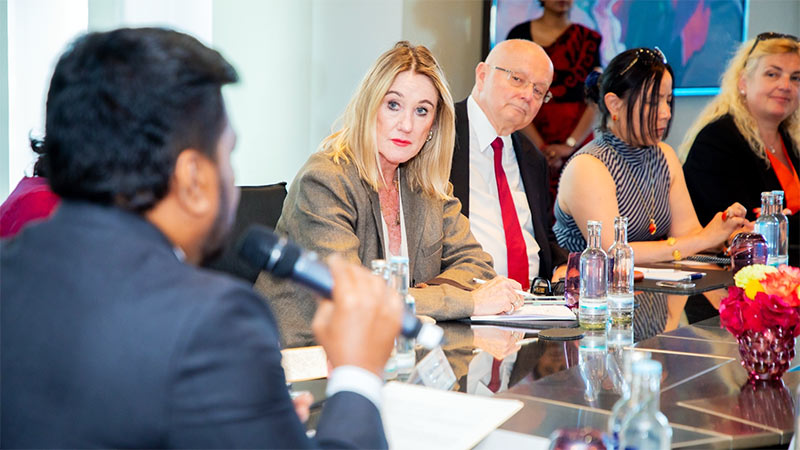 Sri Lanka President Anura Kumara Dissanayake in discussion with German tourism representatives in Berlin