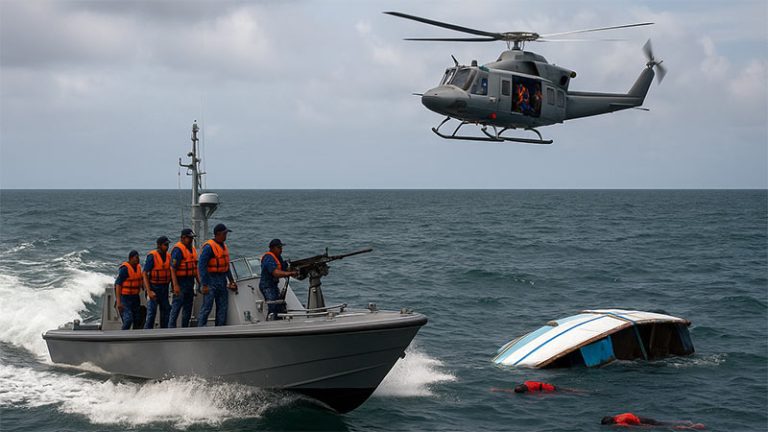 Sri Lanka Navy, Air Force mobilized to rescue fishermen