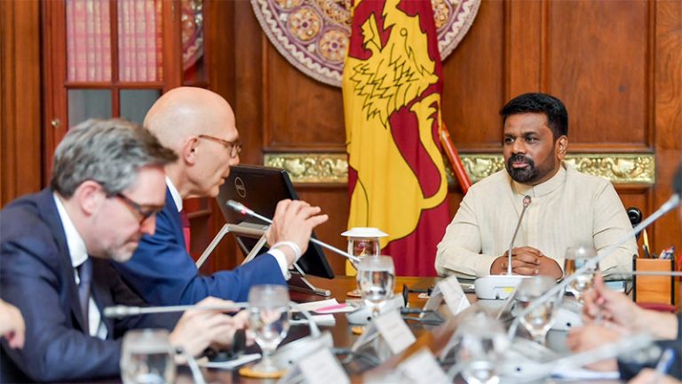 United Nations High Commissioner for Human Rights, Volker Türk with Sri Lanka President Anura Kumara Dissanayake