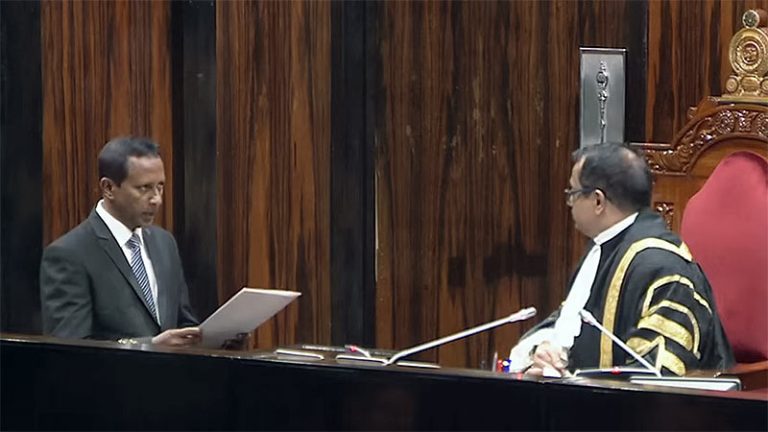 Nishantha Jayaweera sworn in as NPP national list MP