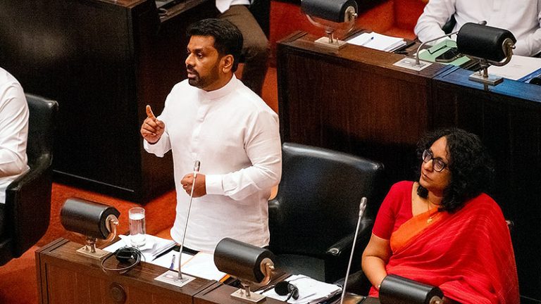 Sri Lanka President Anura Kumara Dissanayake addresses Parliament