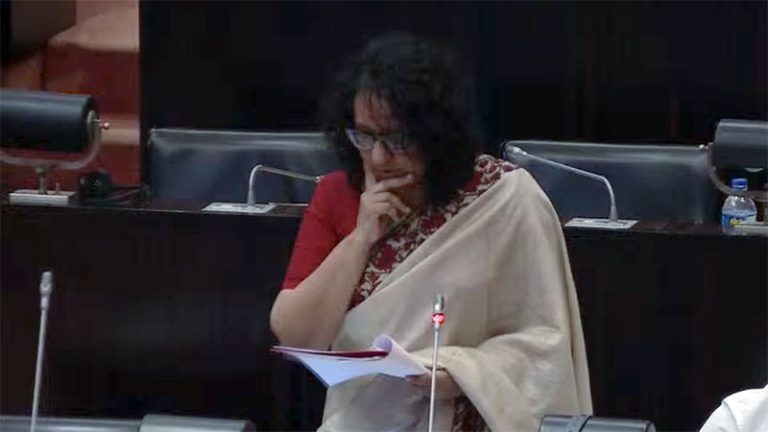 Sri Lanka Prime Minister Dr. Harini Amarasuriya speaks in Parliament