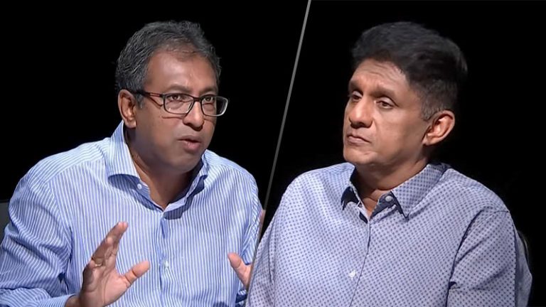 Dr. Harsha de Silva and Sajith Premadasa