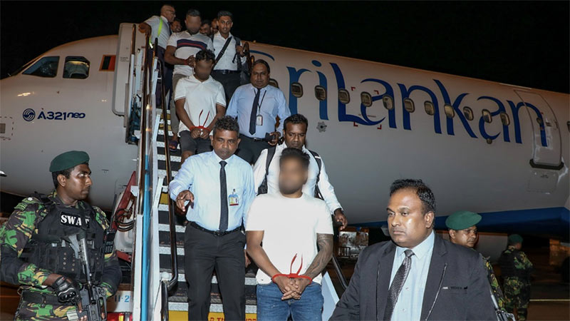Five major underworld figures, including Kehelbaddara Padme, deported to Sri Lanka