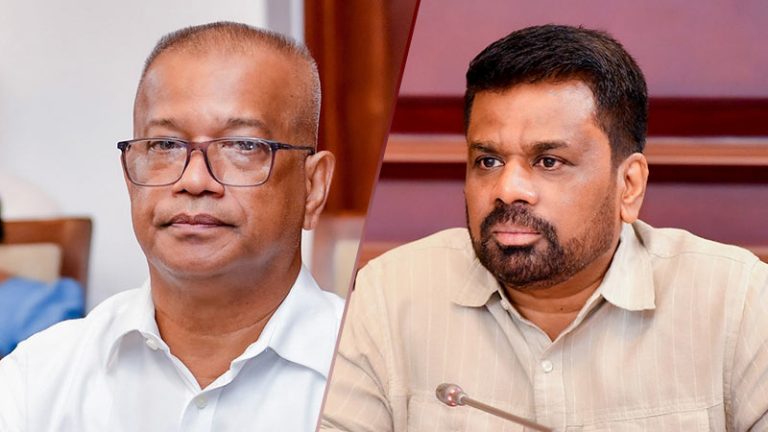 Minister K.D. Lal Kantha and President Anura Kumara Dissanayake