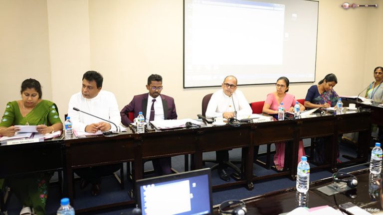 A meeting of the Sectoral Oversight Committee on Infrastructure and Strategic Development held in Parliament of Sri Lanka