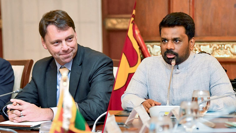 Assistant USTR for South and Central Asia Brendan Lynch with Sri Lanka President Anura Kumara Dissanayake
