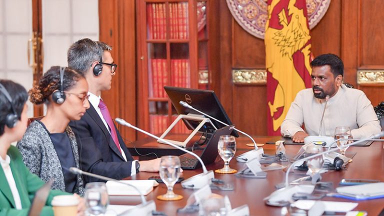 Sri Lanka President Anura Kumara Dissanayake meeting with IMF delegation and government officials in Colombo