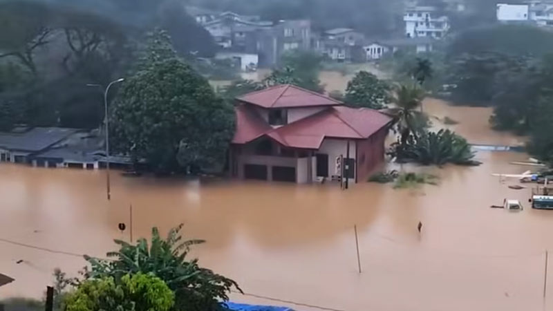Flood in Kandy, Sri Lanka