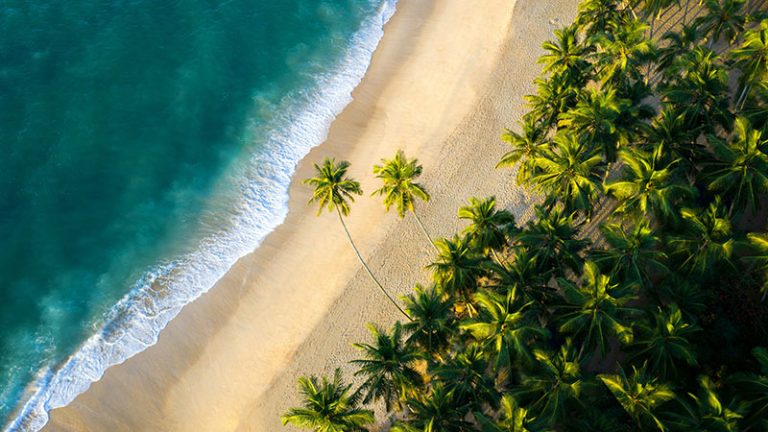 Aerial view of Tangalle Beach, Sri Lanka