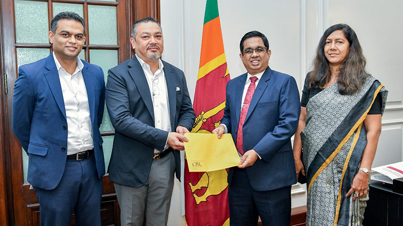 CBL Group donates Rs. 100 Million to "Rebuilding Sri Lanka" Fund
