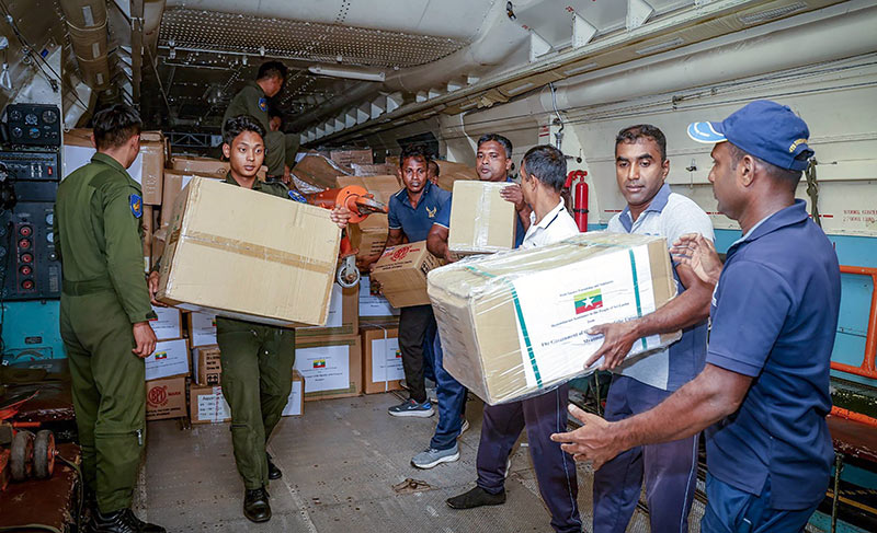 Myanmar sends humanitarian aid to Sri Lanka following severe weather
