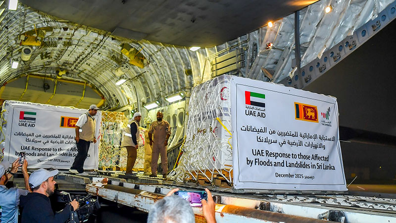 UAE delivers emergency relief to Sri Lanka
